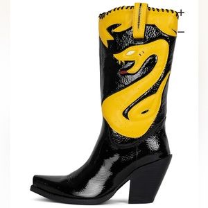 Jeffrey Campbell Killer Cobra Appliqué Western Boots